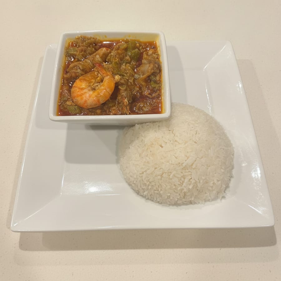 Thu Okra (Lamb or Chicken)