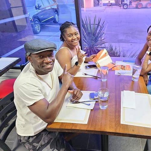 They come to dine with us