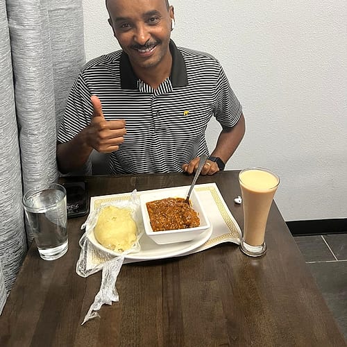 They come to dine with us