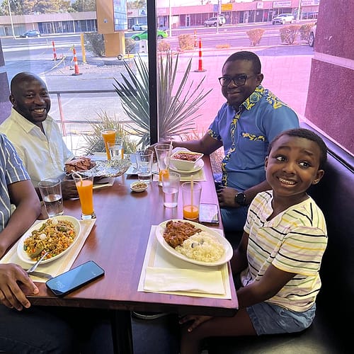 They come to dine with us