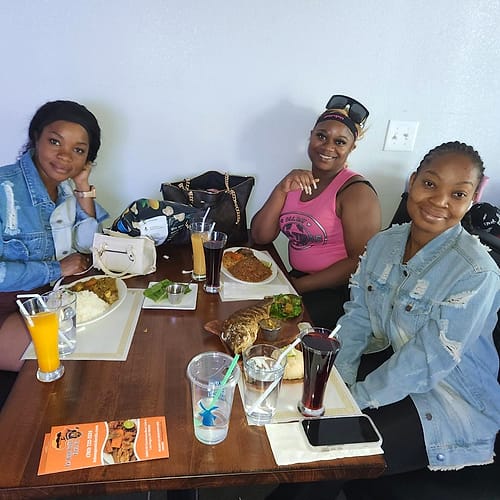 They come to dine with us