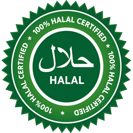 100% Halal certified