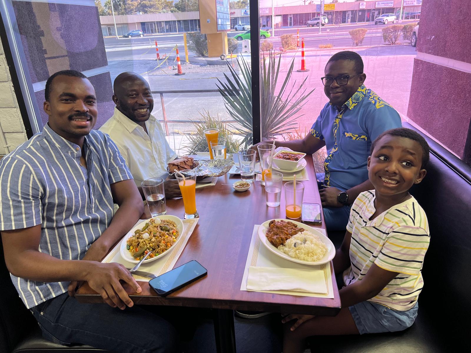 Guests at the restaurant